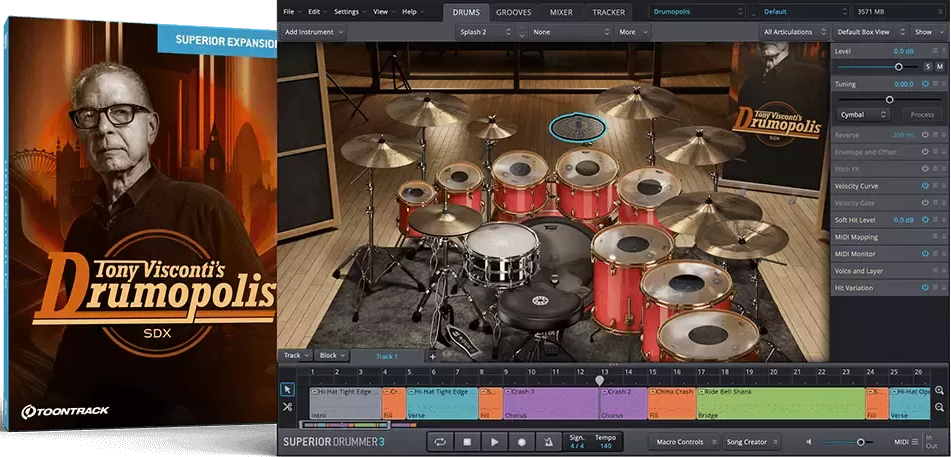 Toontrack Drumopolis SDX (SOUNDBANK)